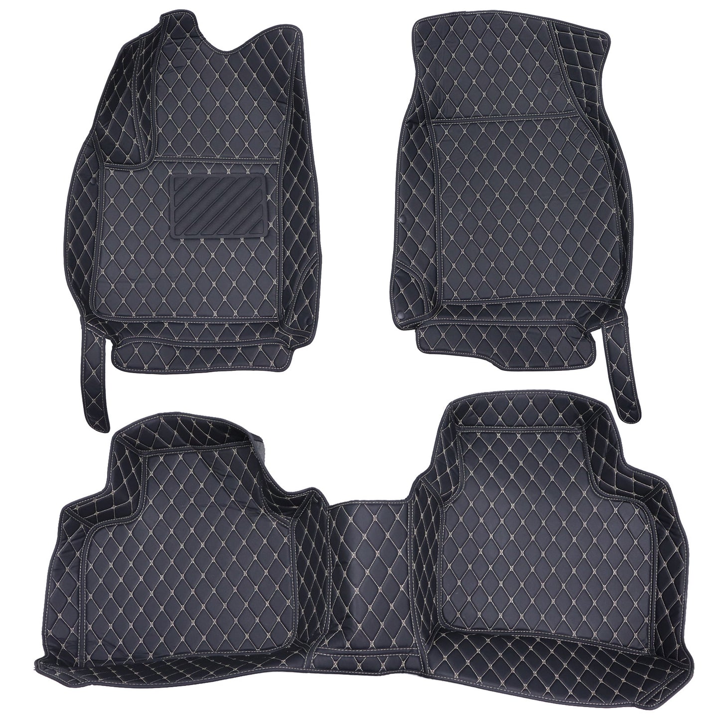 For 2019-2024 Cadillac XT4 Microfiber Leather Floor Mats Liners Front & Rear