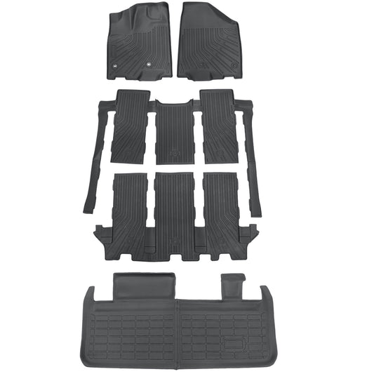 Floor Mats & Trunk Cargo Liners For 2013-2020 Toyota Sienna 7 Seats TPE Weather