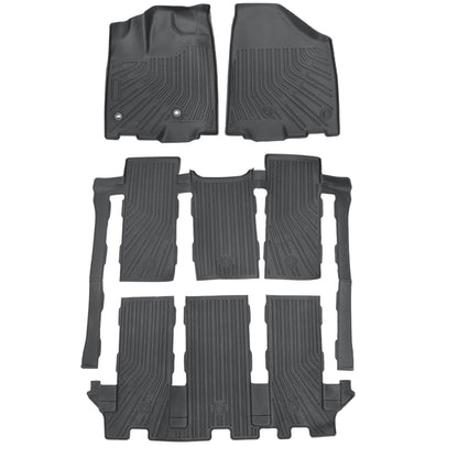 1st+2nd+3rd Floor Mats Liners Fits 2013-2020 Toyota Sienna 7 Seats TPE Weather