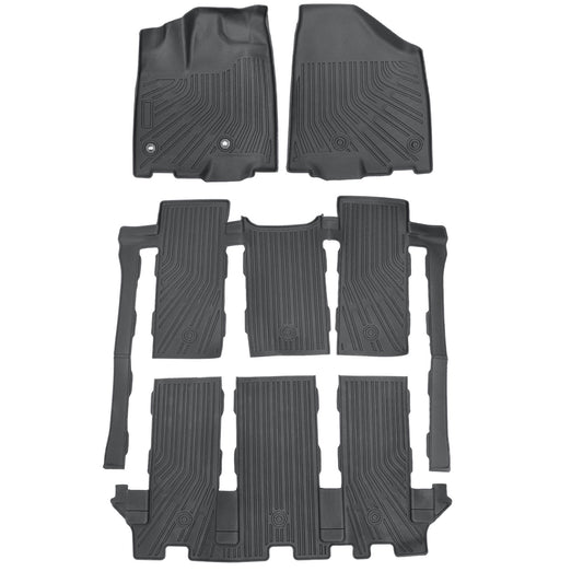 1st+2nd+3rd Floor Mats Liners Fits 2013-2020 Toyota Sienna 7 Seats TPE Weather