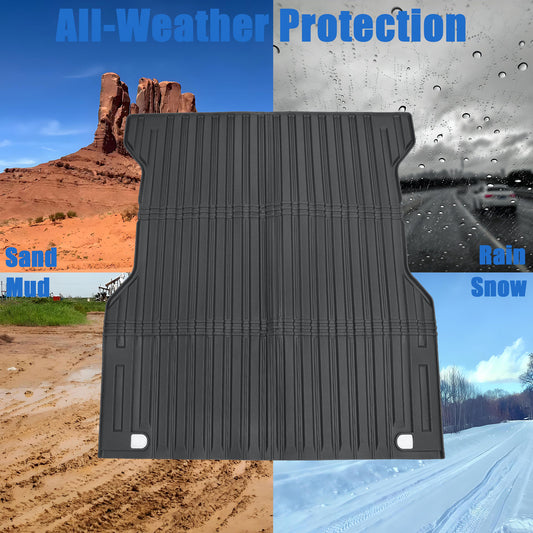Rear Trunk Bed Mat Cargo Liner 5FT TPE For 2024-2026 Toyota Tacoma Waterproof