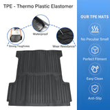 TPE Rear Cargo Trunk Liner Floor Bed Mat For 2015-25 Ford F-150 5.5FT Waterproof