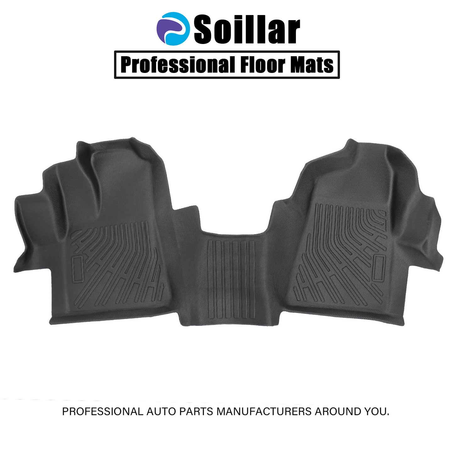 Fits 2015-2021 Ford Transit 150/250/350 Front TPE Floor Mats Liner Replacement