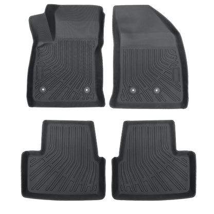 TPE All-Weather Front & Rear Floor Mats Liners Set For 2016-2019 Chevrolet Volt
