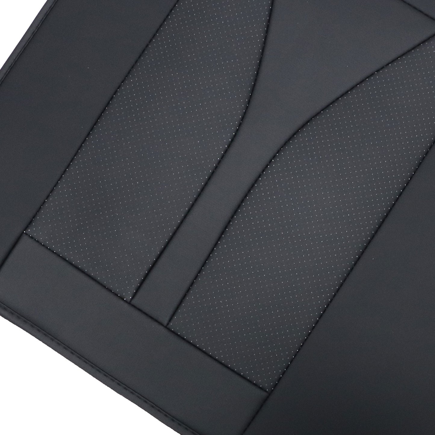Perforated Leather Full Surround Set Car 5-Seat Cover Protector FOR Toyota Black