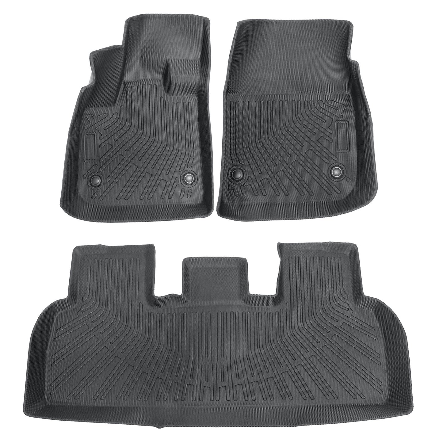 3D Floor Mats Liner For 2023-2024 Fisker Ocean 4-Door Front-Rear All Weather TPE