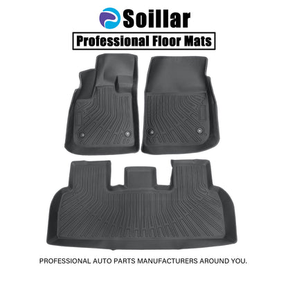 3D Floor Mats Liner For 2023-2024 Fisker Ocean 4-Door Front-Rear All Weather TPE