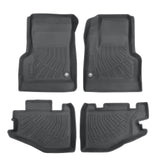 TPE Front & Rear Floor Mats Liners Set 4Pcs For 1997-2006 Jeep Wrangler 2-Door