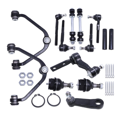 14pcs Front Control Arms Tie Rod Ends Ball Joints For 1997-02 03 Ford F-150 2WD