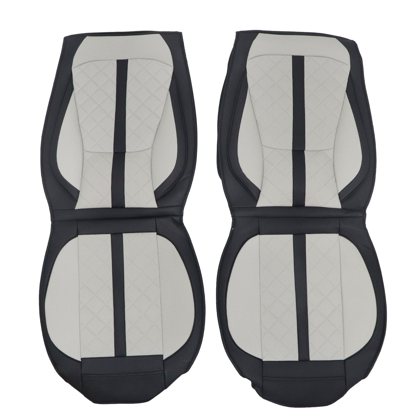 Perforated Leather Full Surround Set Car 5-Seat Cover Protector For Toyota Gray