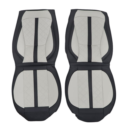 Perforated Leather Full Surround Set Car 5-Seat Cover Protector For Toyota Gray