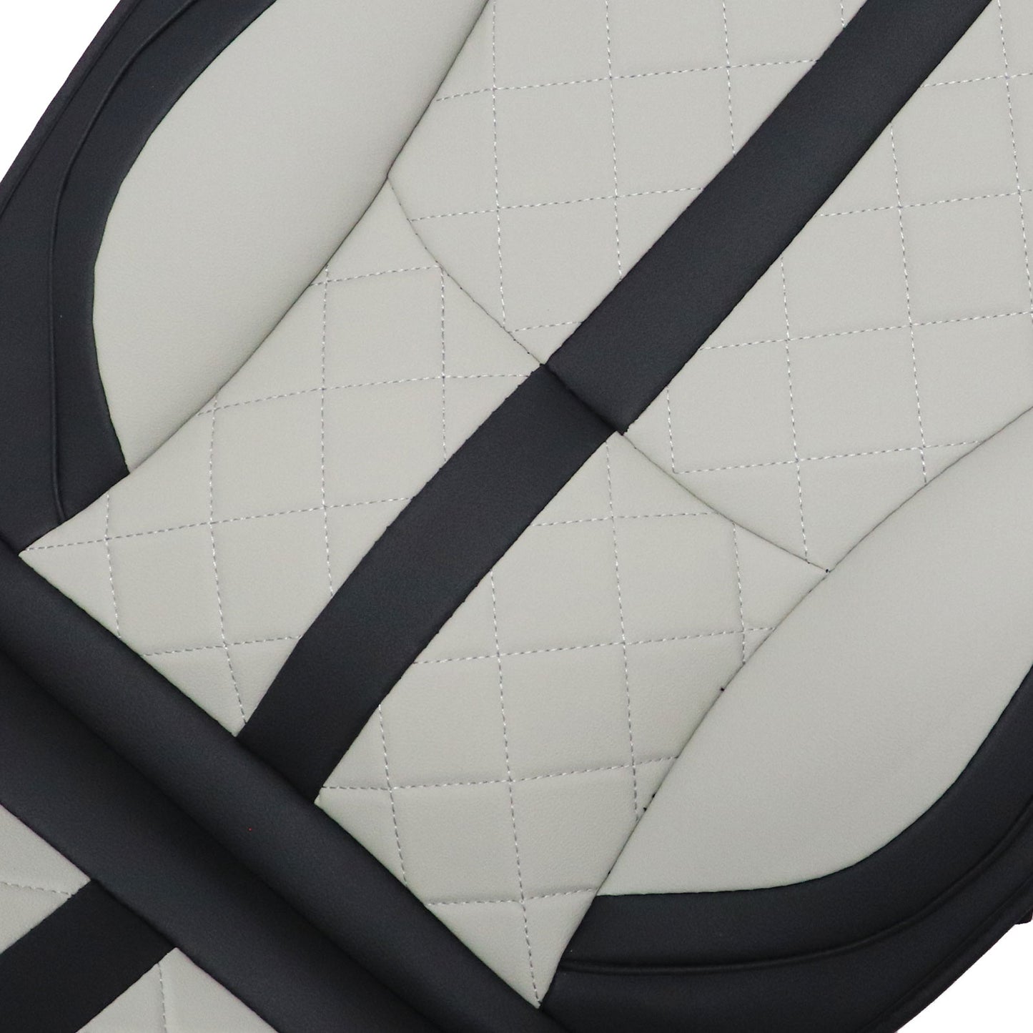 Perforated Leather Full Surround Set Car 5-Seat Cover Protector For Toyota Gray