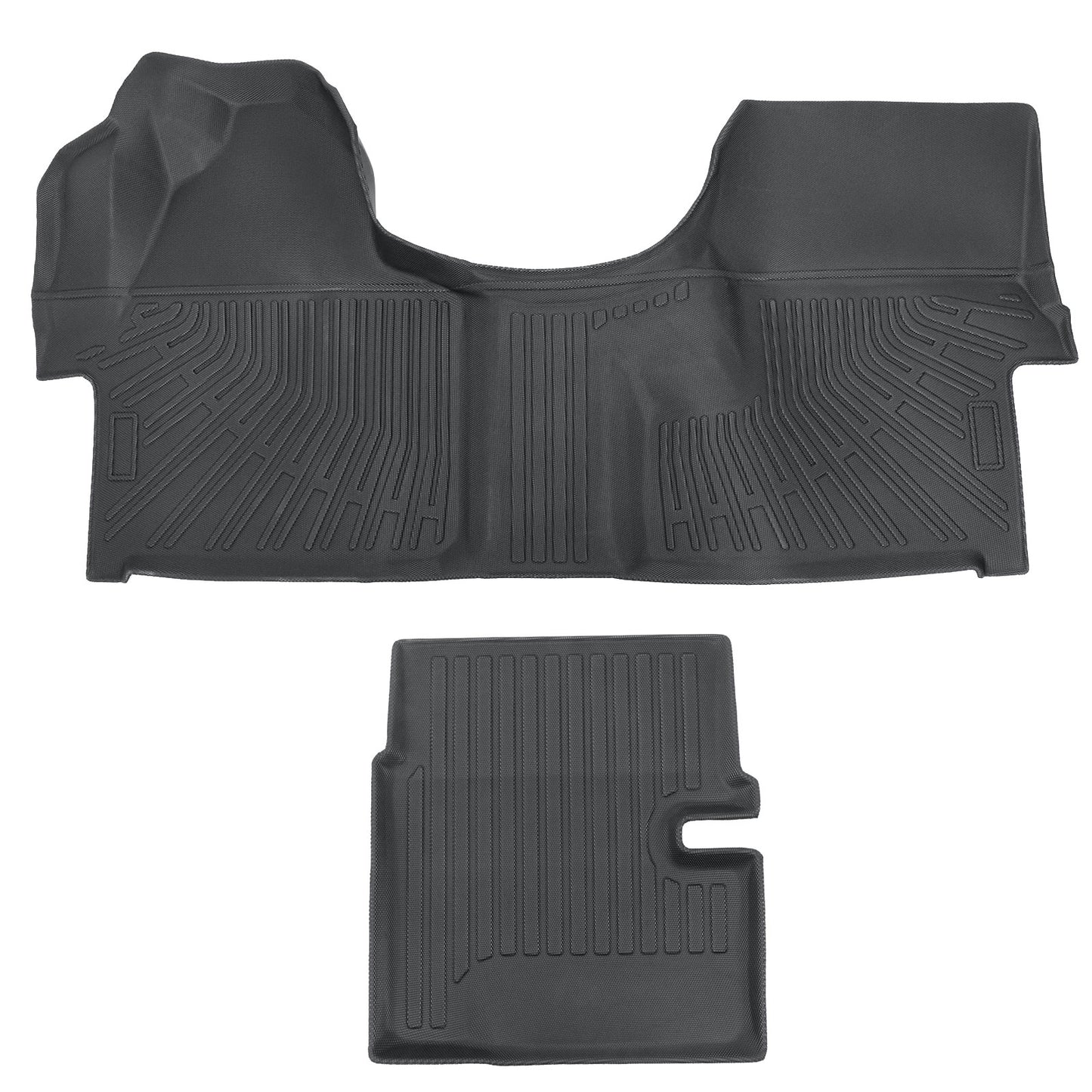 Front+Center Aisle Floor Mats Liners TPE For 2007-2021 Mercedes-Benz Sprinter 2x