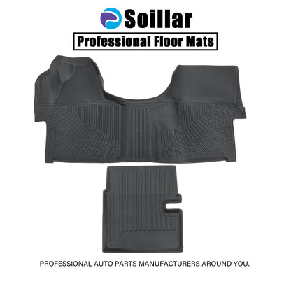 Front+Center Aisle Floor Mats Liners TPE For 2007-2021 Mercedes-Benz Sprinter 2x