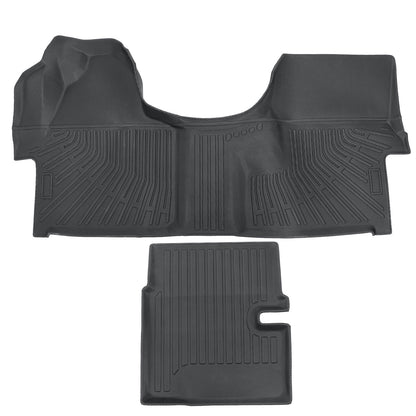 Front+Center Aisle Floor Mats Liners TPE For 2007-2021 Mercedes-Benz Sprinter 2x