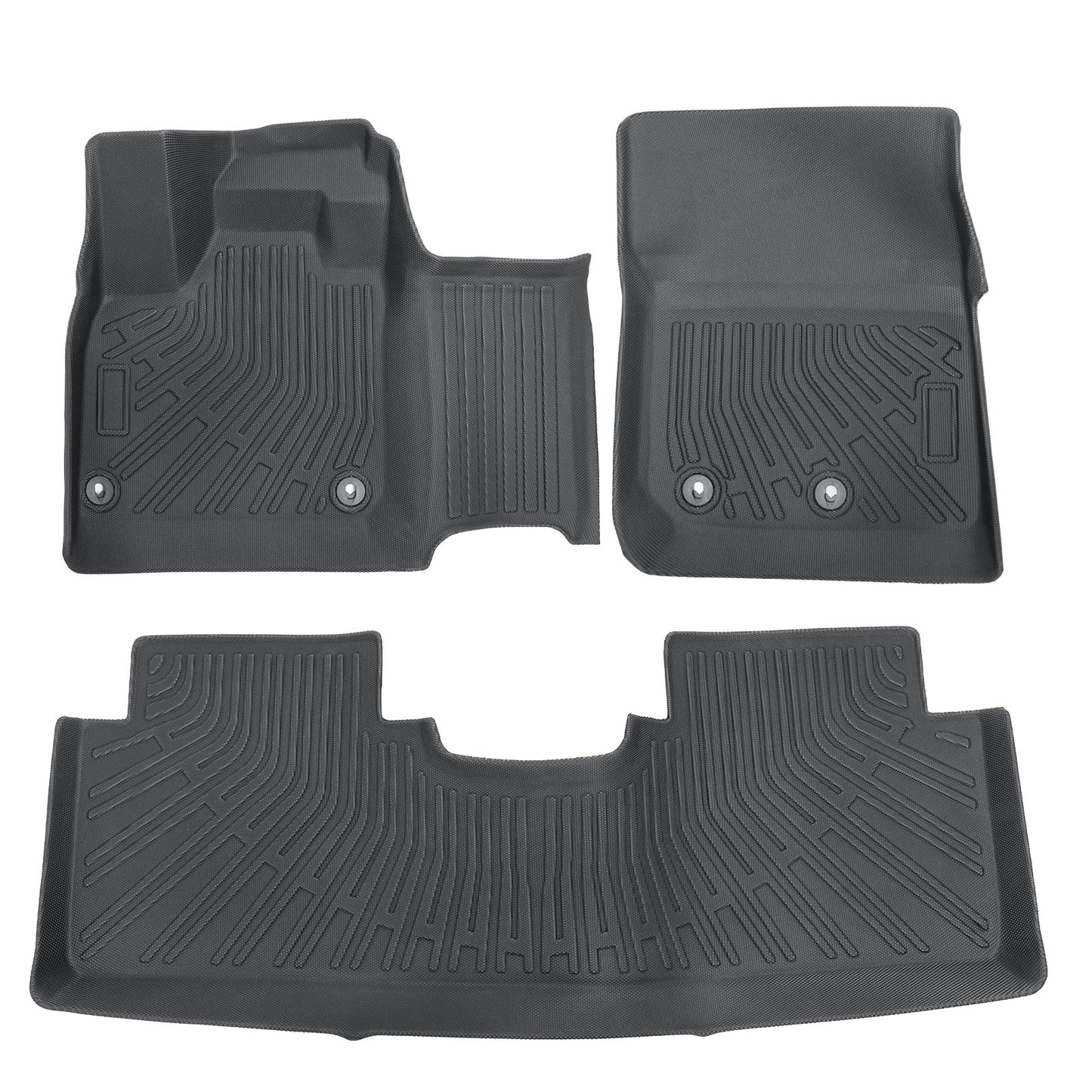TPE Front & Rear Floor Mats Liners For 2023 2024 Nissan ARIYA All Weather Black