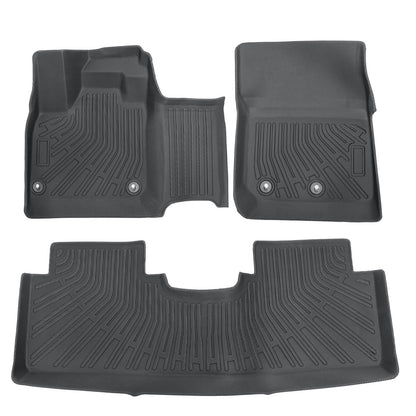 TPE Front & Rear Floor Mats Liners For 2023 2024 Nissan ARIYA All Weather Black
