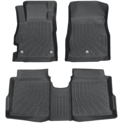Car TPE Floor Mats Liners All-Weather Black 3Pcs For 2020-2025 Nissan Versa New