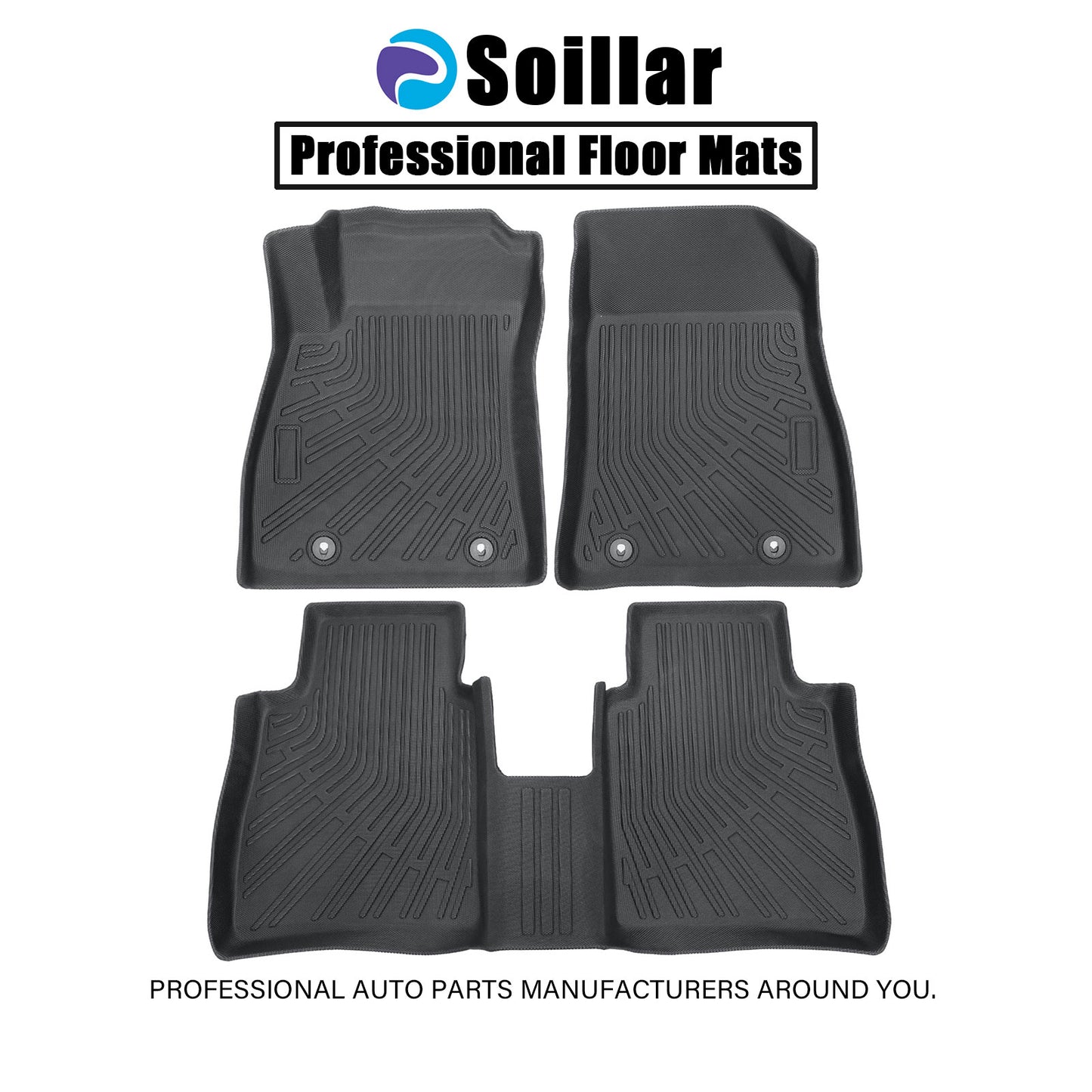 Floor Mats Liners TPE For 2014-2019 Nissan Sentra 3D Model NEW All-Weather NEW