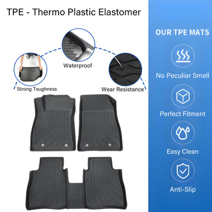 Floor Mats Liners TPE For 2014-2019 Nissan Sentra 3D Model NEW All-Weather NEW