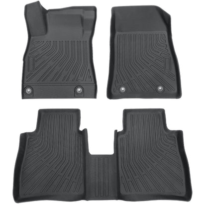 Car 3D TPE Floor Mats Liners Set All-Weather For 2020-2025 Nissan Sentra Black