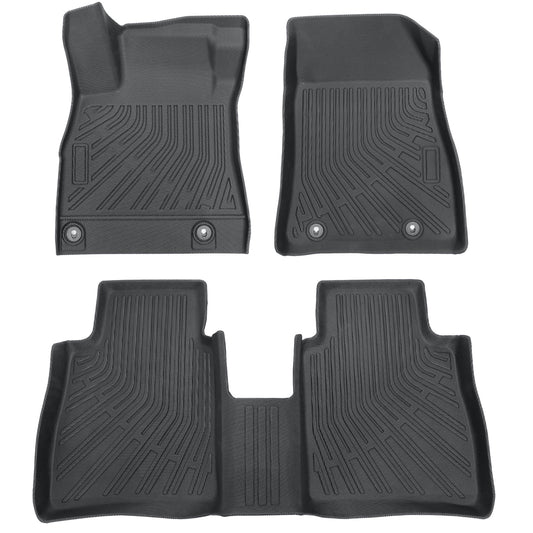 Car 3D TPE Floor Mats Liners Set All-Weather For 2020-2025 Nissan Sentra Black