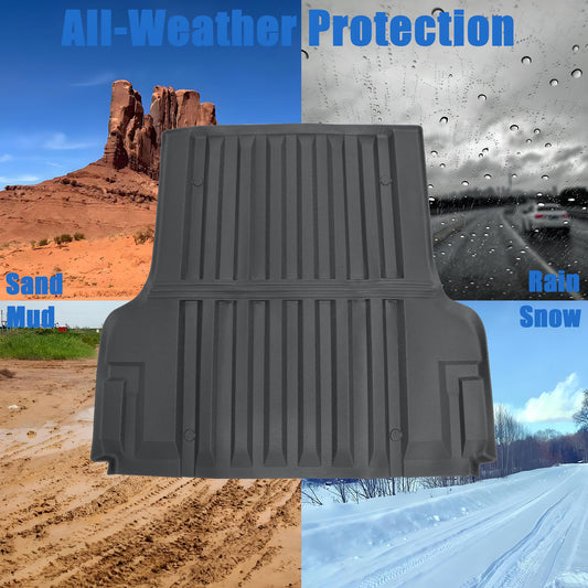 TPE Trunk Bed Mat Cargo Liner 4.95FT For 2022-2025 Nissan Frontier All Weather