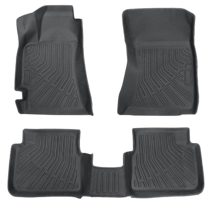 Floor Mats Liners TPE For 2009-2013 Subaru Forester 3D Model All-Weather Black