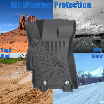 Car TPE Floor Mats Liners For 2010-2015 Subaru Legacy Outback All-Weather Black