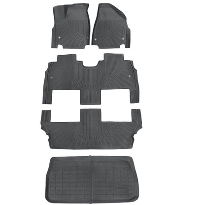 TPE Floor Mats & Trunk Cargo Liner Set For 2017-2025 Chrysler Pacifica Hybrid
