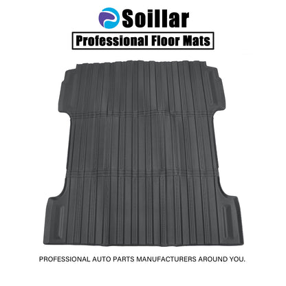 TPE Truck Bed Mat For 2007-2018 GMC Sierra/Chevy Silverado 1500 5.8FT Black