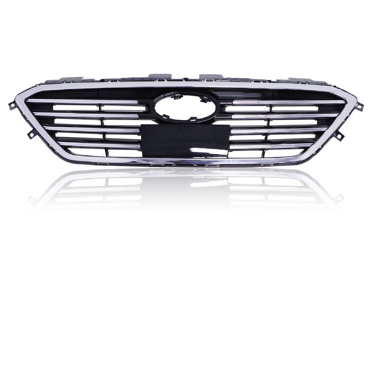 Front Bumper Cover Upper Grille Factory Style For Hyundai Sonata 2015 2016 2017