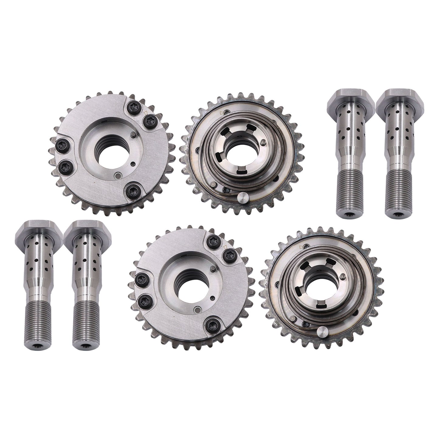 Camshaft Phasers Solenoid VVT Gear For 16-24 Jeep Dodge Chrysler Ram 1500 3.6L