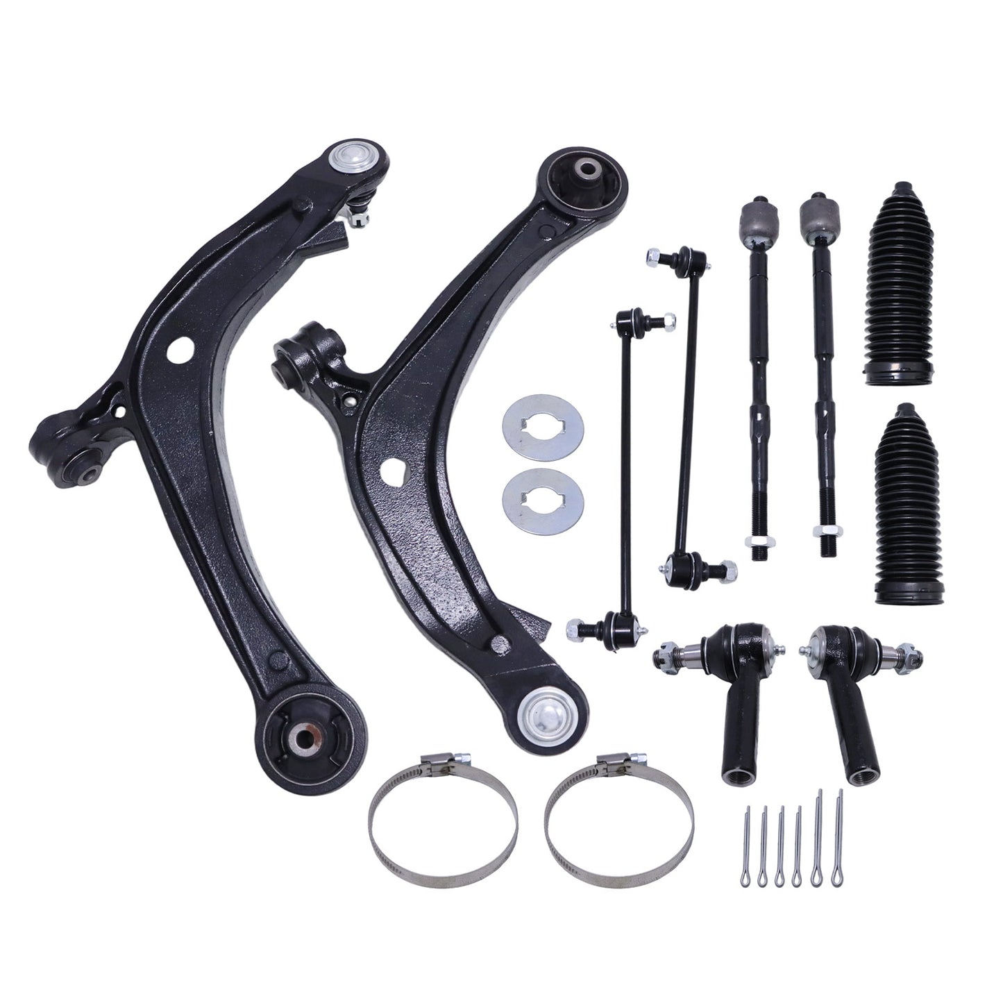 Fits 2011-2017 Honda Odyssey Front Lower Control Arm Tie Rod End Suspension Kit