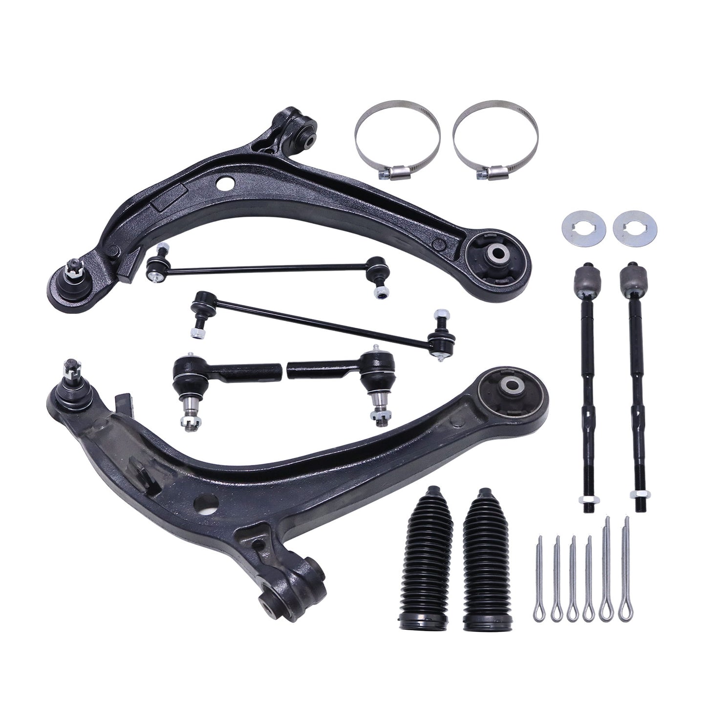 Fits 2011-2017 Honda Odyssey Front Lower Control Arm Tie Rod End Suspension Kit