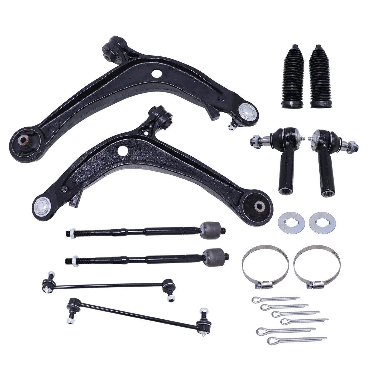 Fits 2011-2017 Honda Odyssey Front Lower Control Arm Tie Rod End Suspension Kit