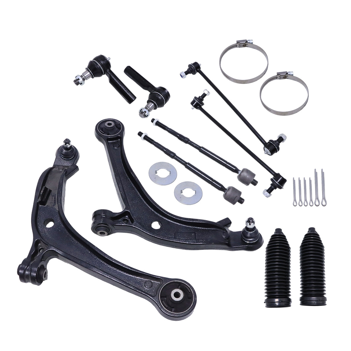 Fits 2011-2017 Honda Odyssey Front Lower Control Arm Tie Rod End Suspension Kit