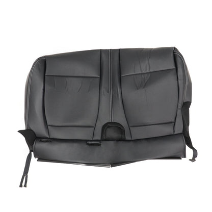 New For 2015-2020 Ford F150 Lariat Rear Bench Bottom Leather Seat Cover Black