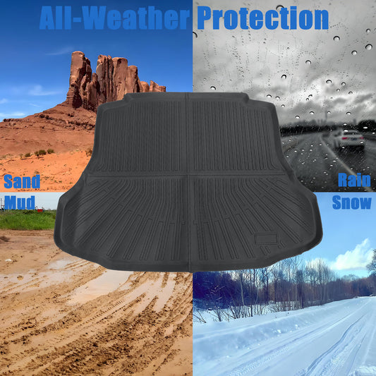 For 2006-2011 Honda Civic Sedan TPE Floor Mats Liners+Trunk Cargo Liner Weather