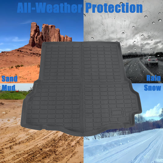 TPE Rear Cargo Trunk Liner Cover Floor Mat For 2013-2020 Ford Fusion Gas Engine