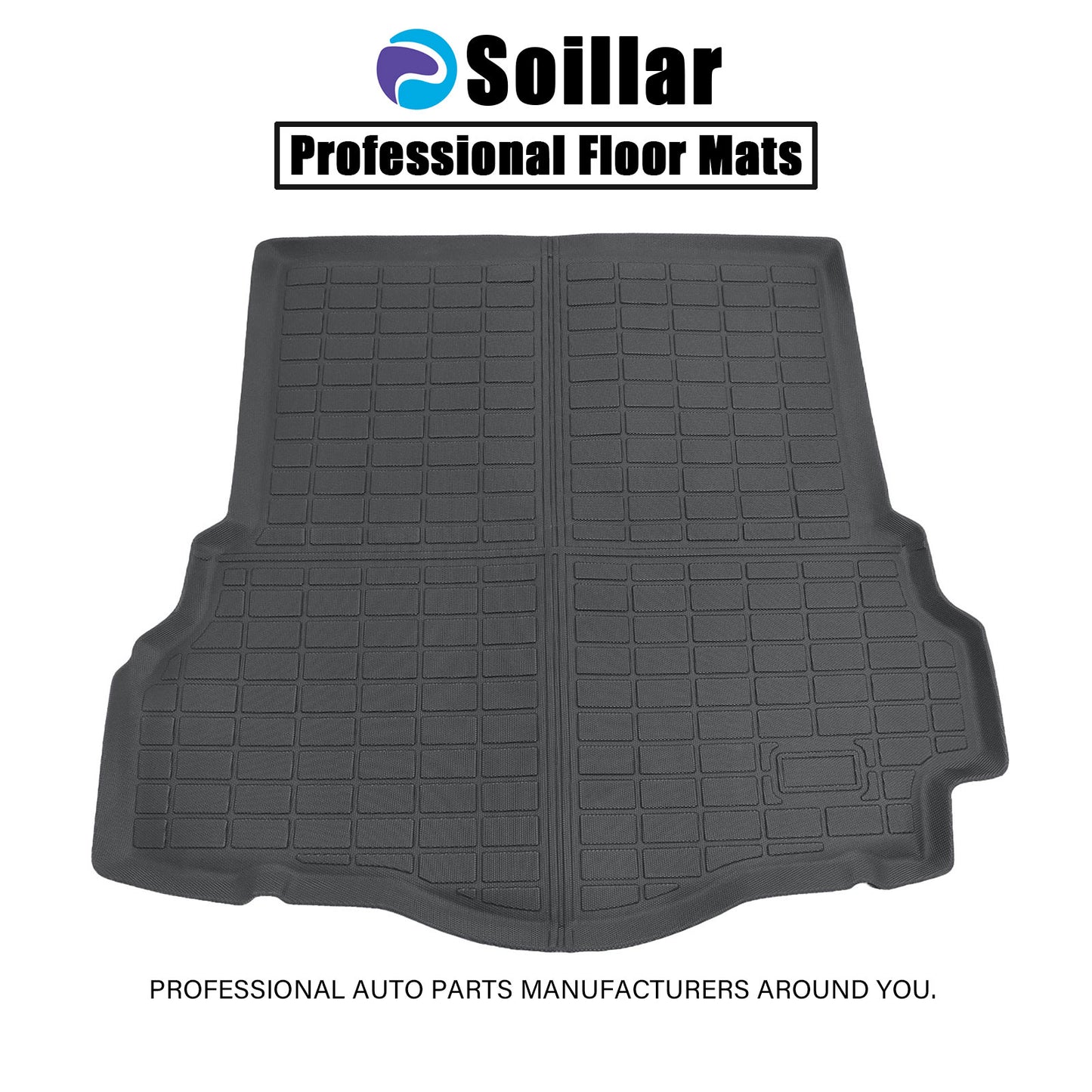 TPE Rear Cargo Trunk Liner Cover Floor Mat For 2013-2020 Ford Fusion Gas Engine