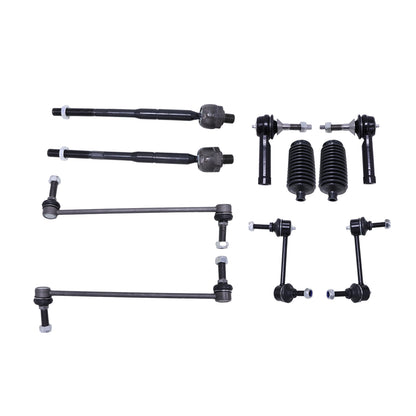 12PCS For Ford Explorer 2011-2017 Front Lower Control Arm Ball Joint Tie Rod End