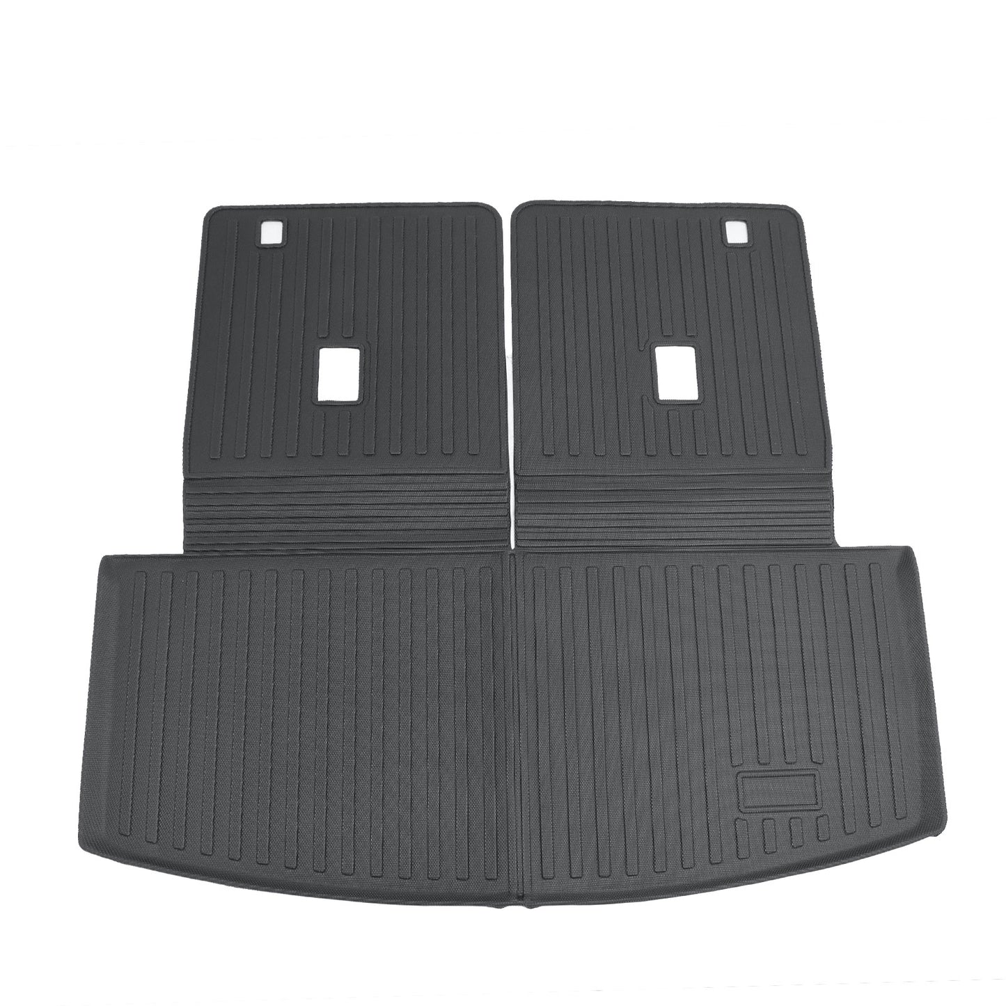 1Pc Backrest Mats Trunk Cargo Liner Mat For 2020-2025 Ford Explorer 4-Door TPE