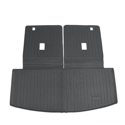 1Pc Backrest Mats Trunk Cargo Liner Mat For 2020-2025 Ford Explorer 4-Door TPE