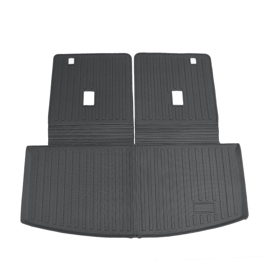 1Pc Backrest Mats Trunk Cargo Liner Mat For 2020-2025 Ford Explorer 4-Door TPE