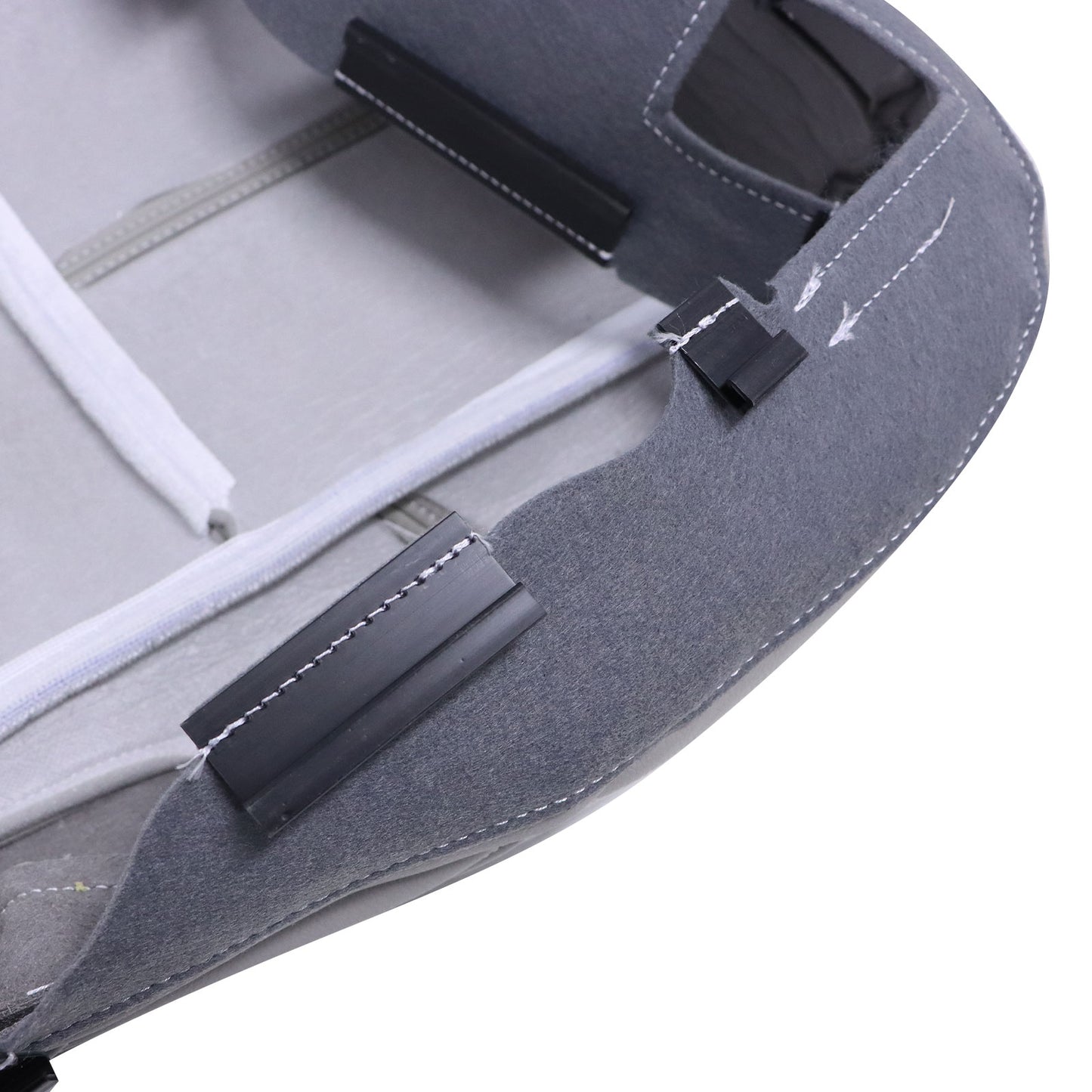 2007-14 For Chevy Silverado GMC Sierra 2nd Row Passenger Bottom Seat Cover Gray