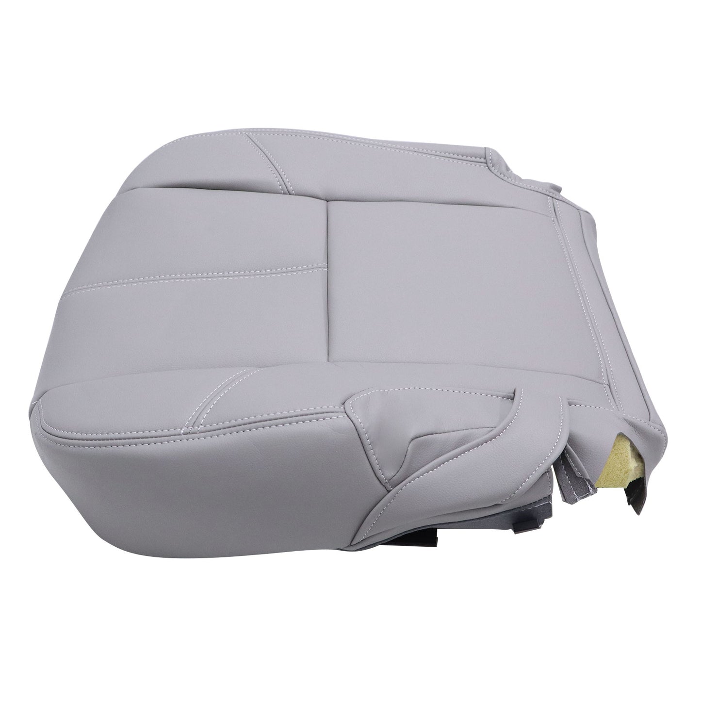 2007-14 For Chevy Silverado GMC Sierra 2nd Row Passenger Bottom Seat Cover Gray