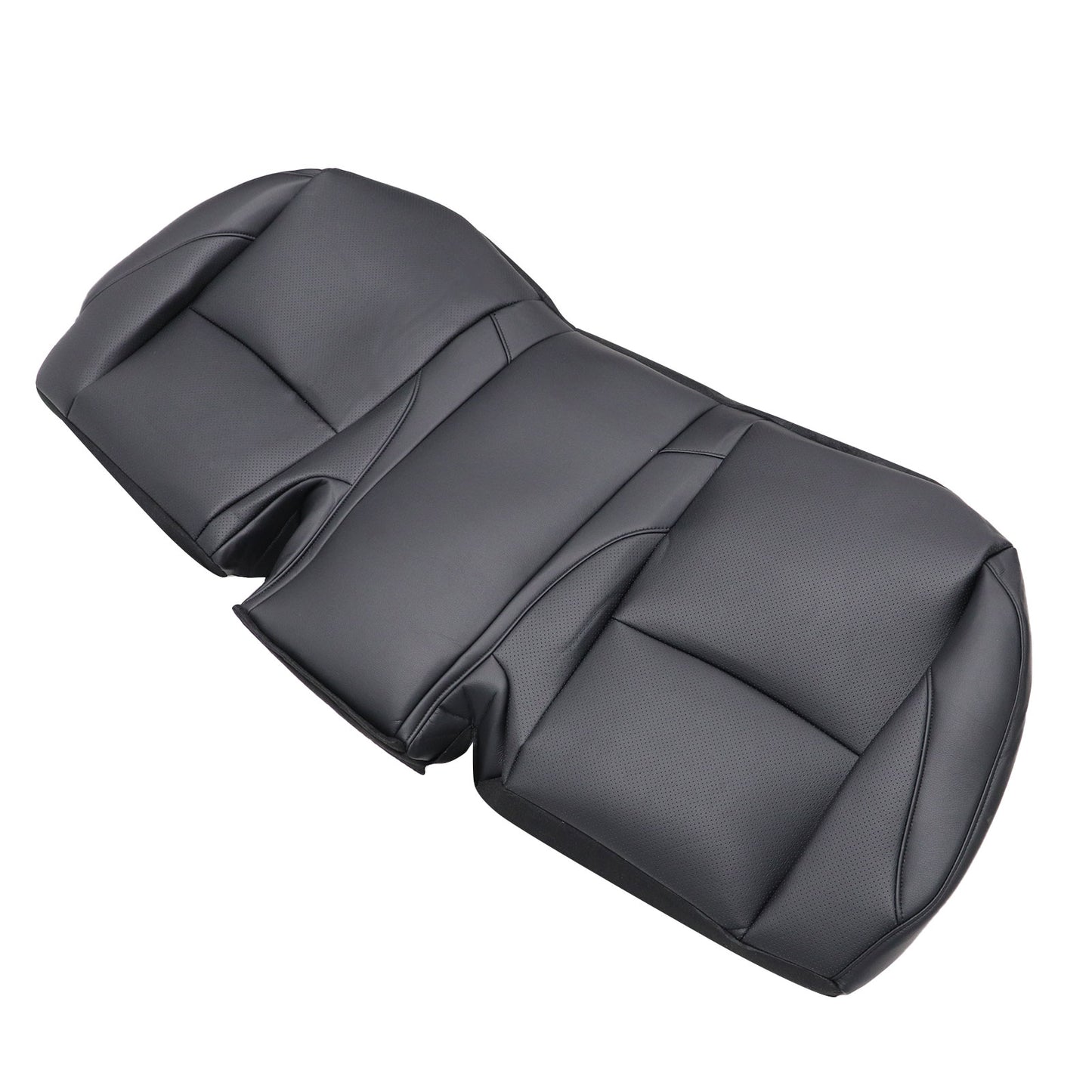Leather Rear Bench Bottom Seat Cover - Black For 2007-2012 Lexus ES350
