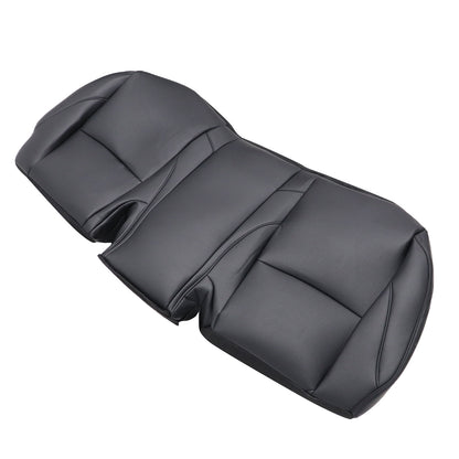 Leather Rear Bench Bottom Seat Cover - Black For 2007-2012 Lexus ES350