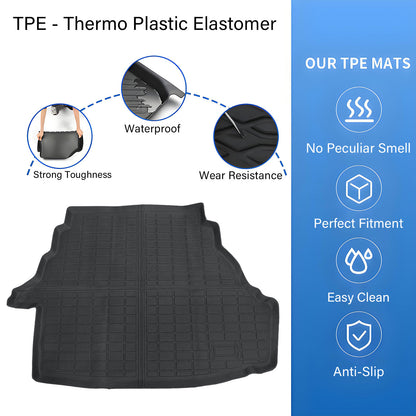 TPE Rear Cargo Trunk Liner Cover Floor Mat For 2007-2011 Toyota Camry Waterproof